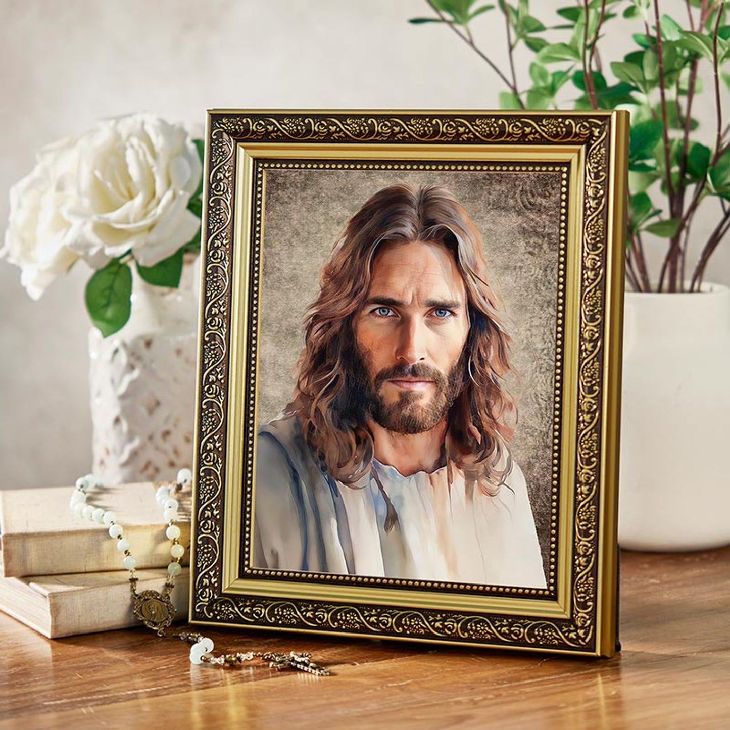 Come Follow Me Gold Tone Framed Print