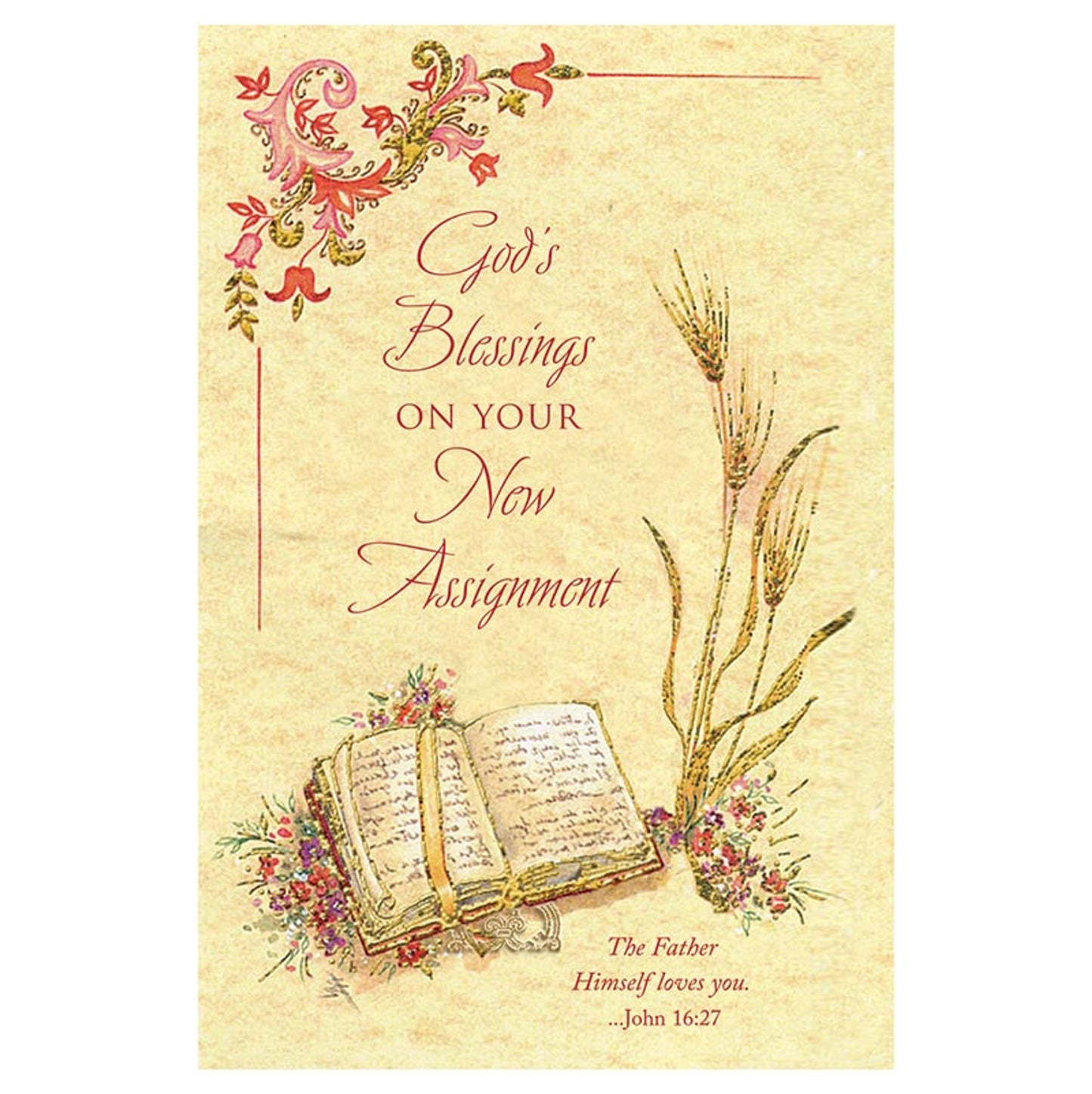 God's Blessings on Your New Assignment Card