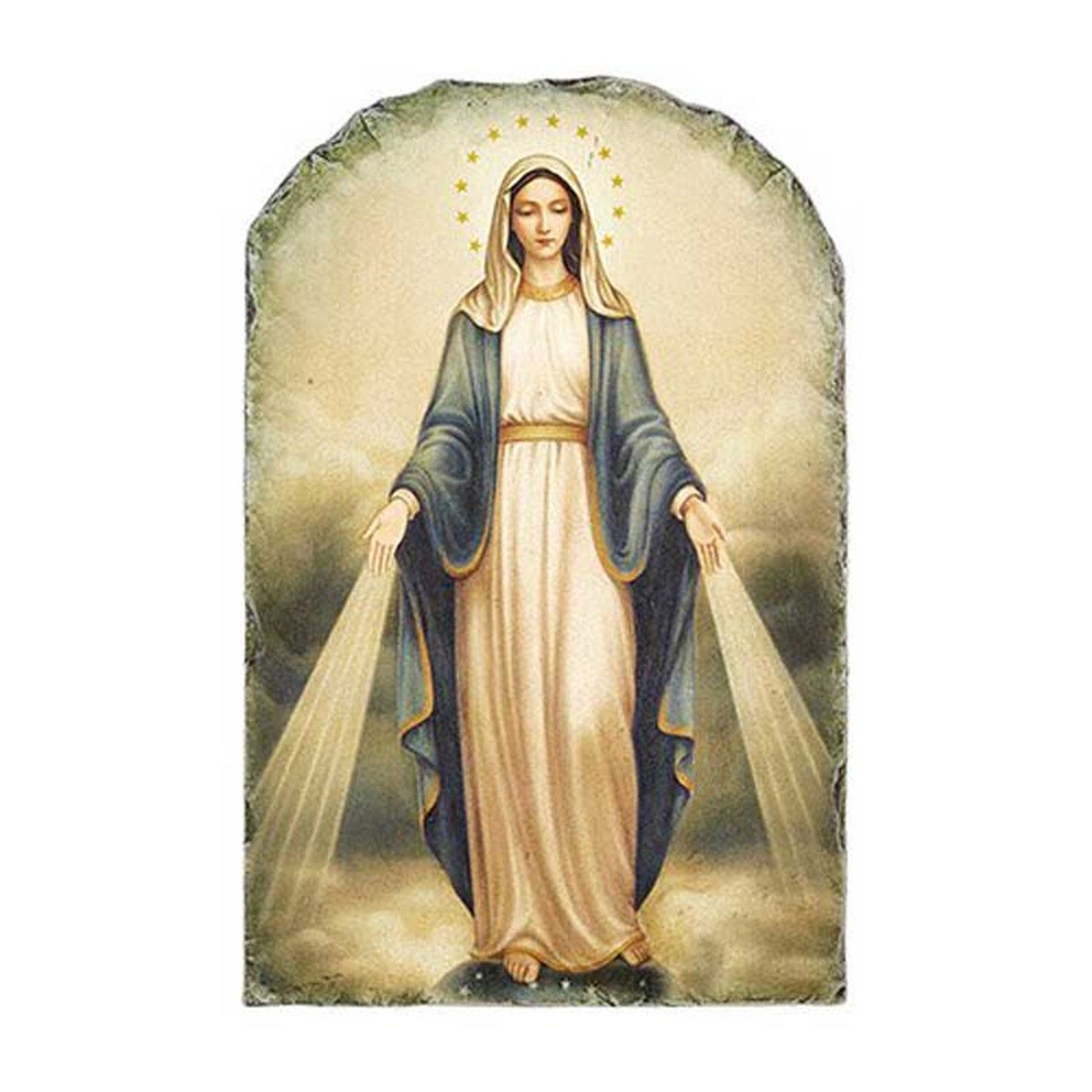 Arched Tile Plaque with Stand - Our Lady of Grace