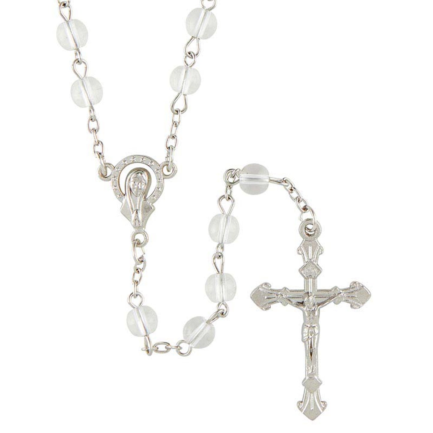 Crystal Glass Bead Rosary (BK-12187) - 12 pack