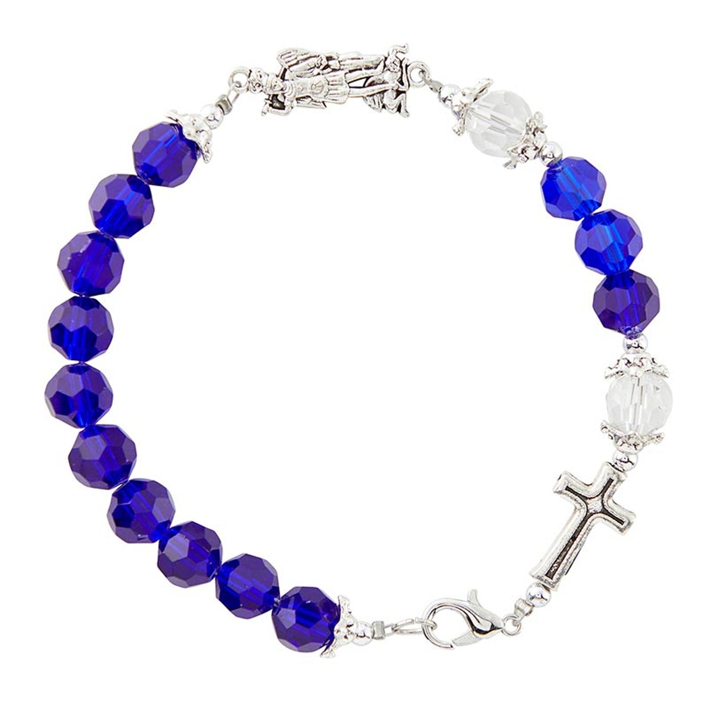 Dark Blue Saint Michael Bracelet