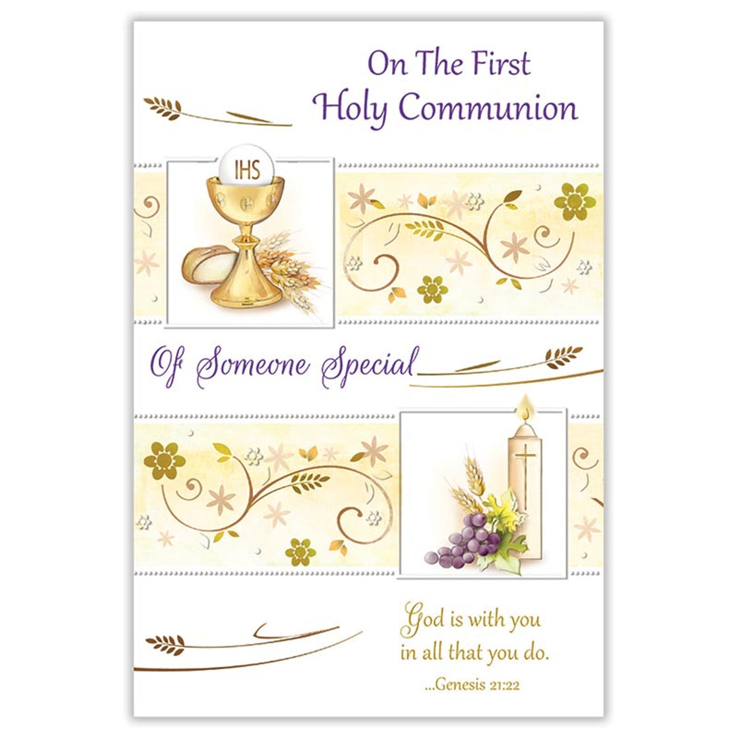 On the First Holy Communion of Someone Special Card - 12 pack