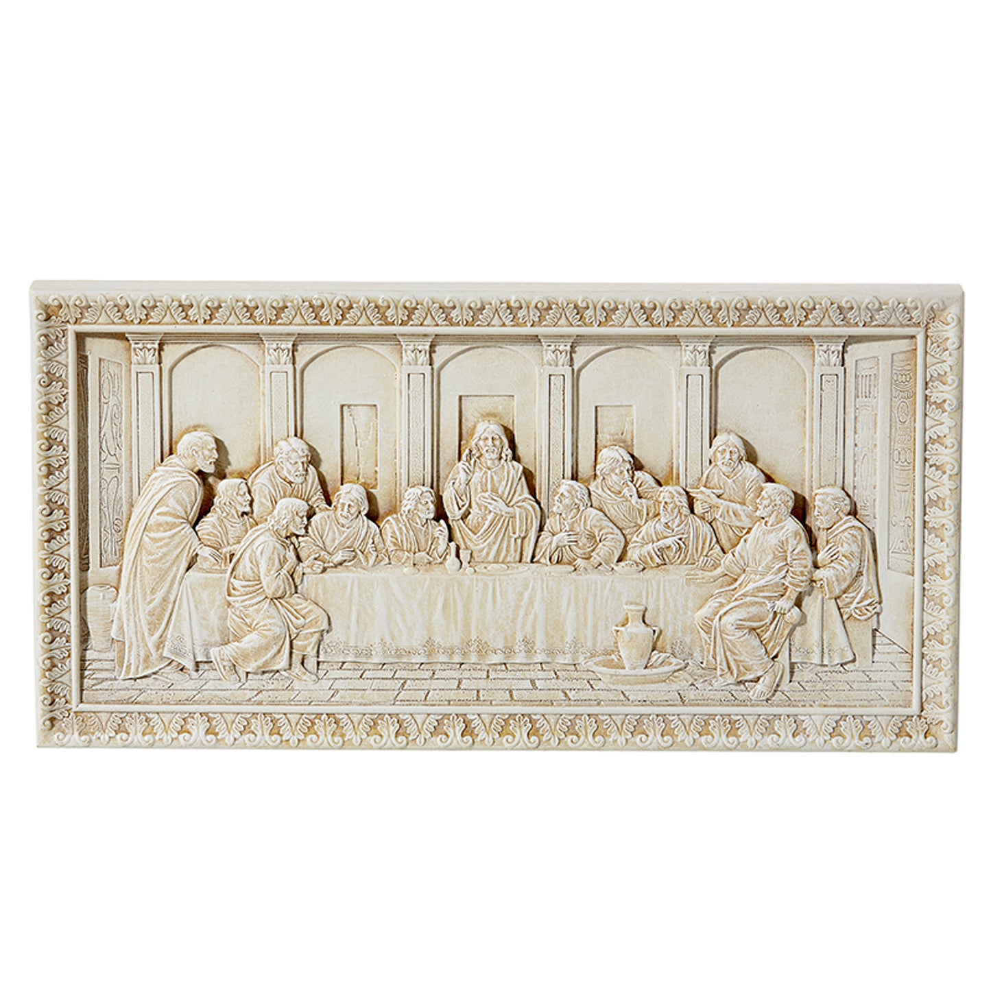 Last Supper Adams 10.75" H x 5.5" H Plaque Ivory