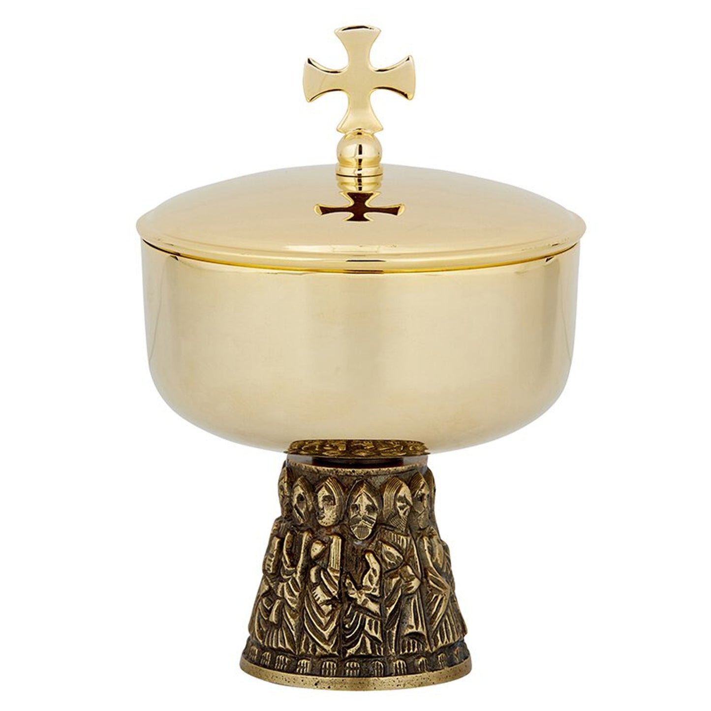 Last Supper Ciborium with Cross Cover