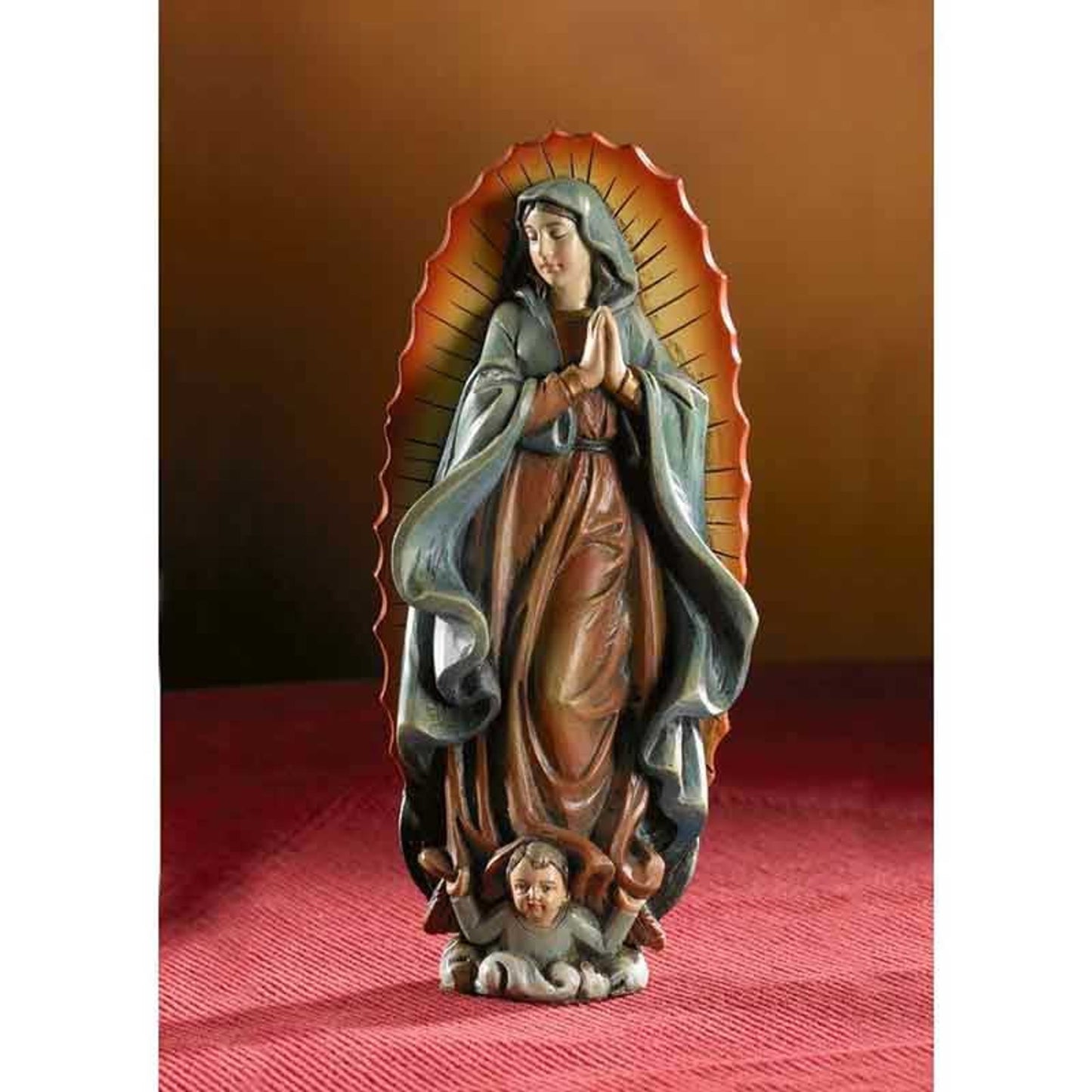 Bellavista 4" H Our Lady of Guadalupe Statue