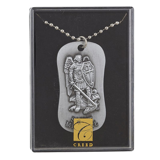 Creed Saint Michael Dog Tag