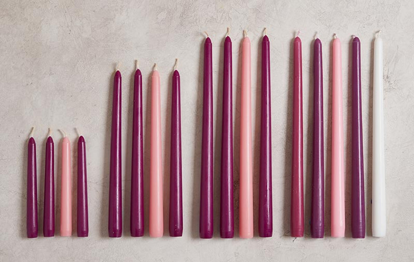 12" H Advent Taper 5-Candle Set