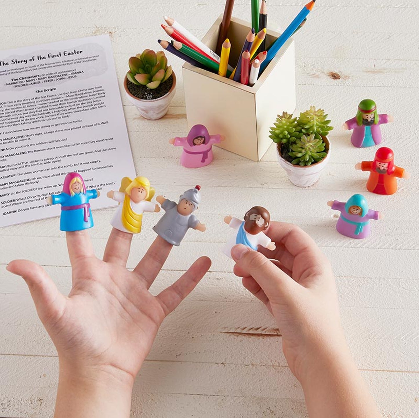 Easter Story Finger Puppets