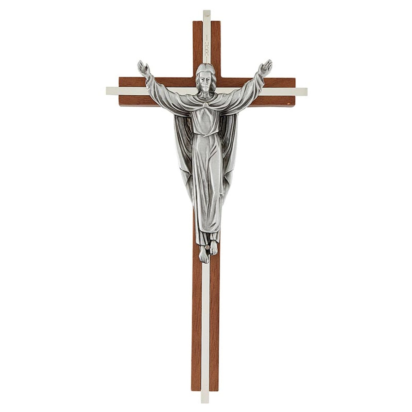 Risen Christ Cross with Inlay