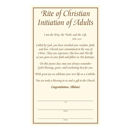 Tomaso Boxed RCIA Cross