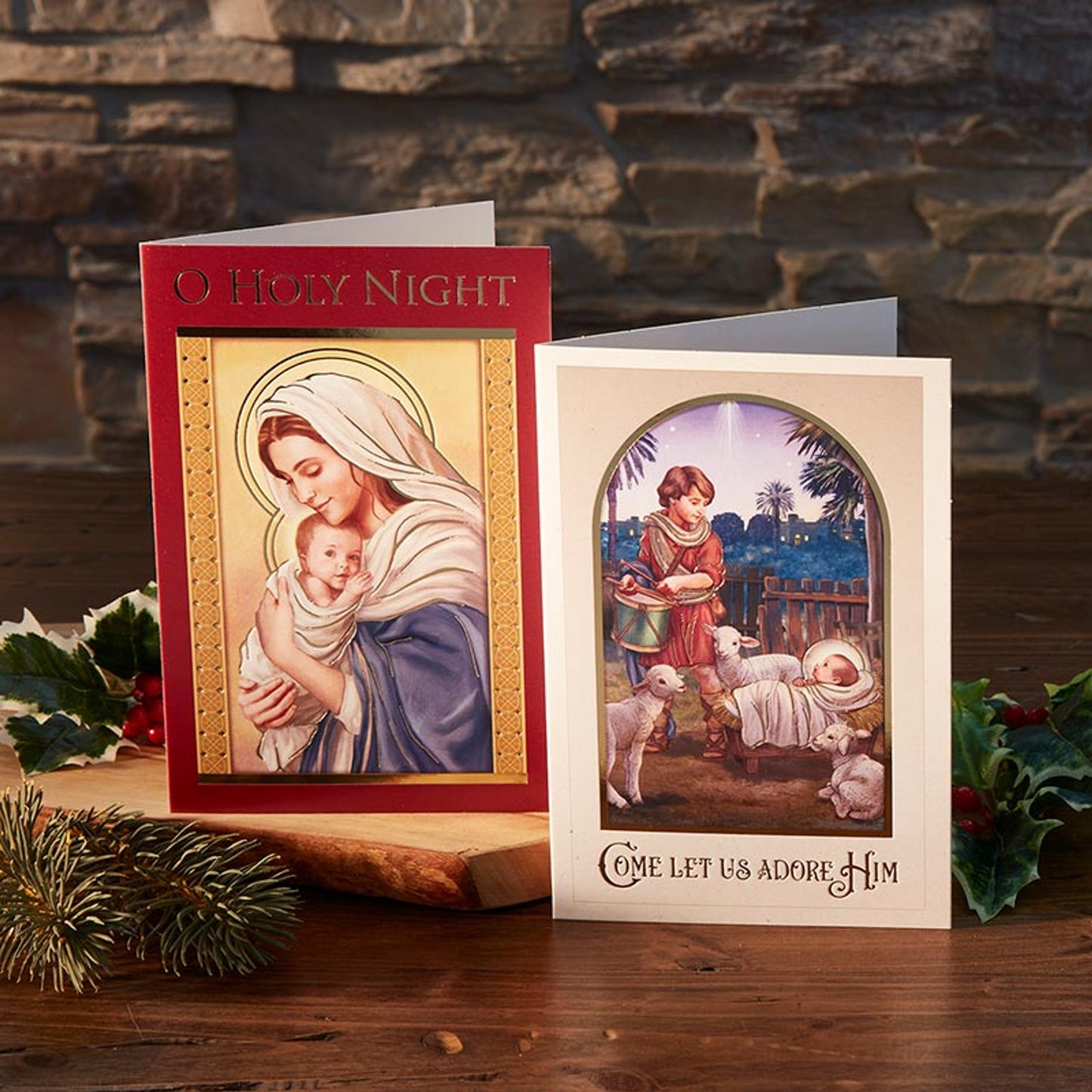 Greeting Card - Let Us Adore Him - O Holy Night