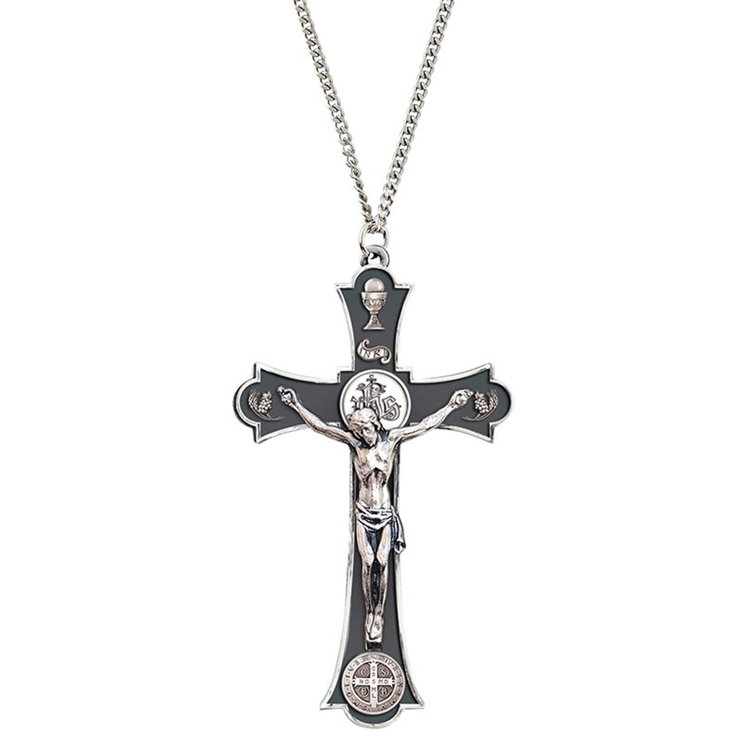 Jet Saint Benedict Holy Mass Pendant