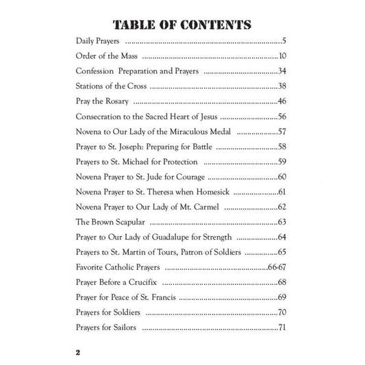 Aquinas Press Prayer Book - Armed Forces (Catholic Edition)