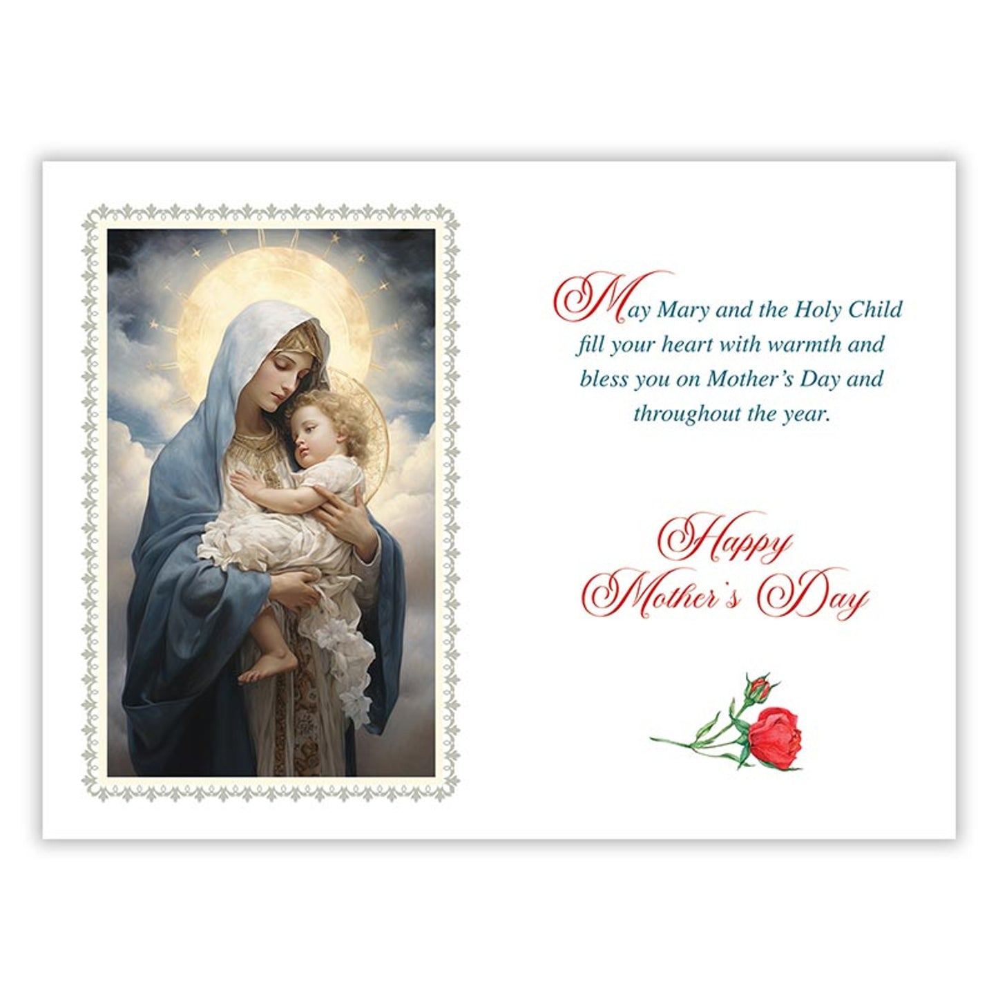 On Mother's Day - General Mother's Day Card - Red