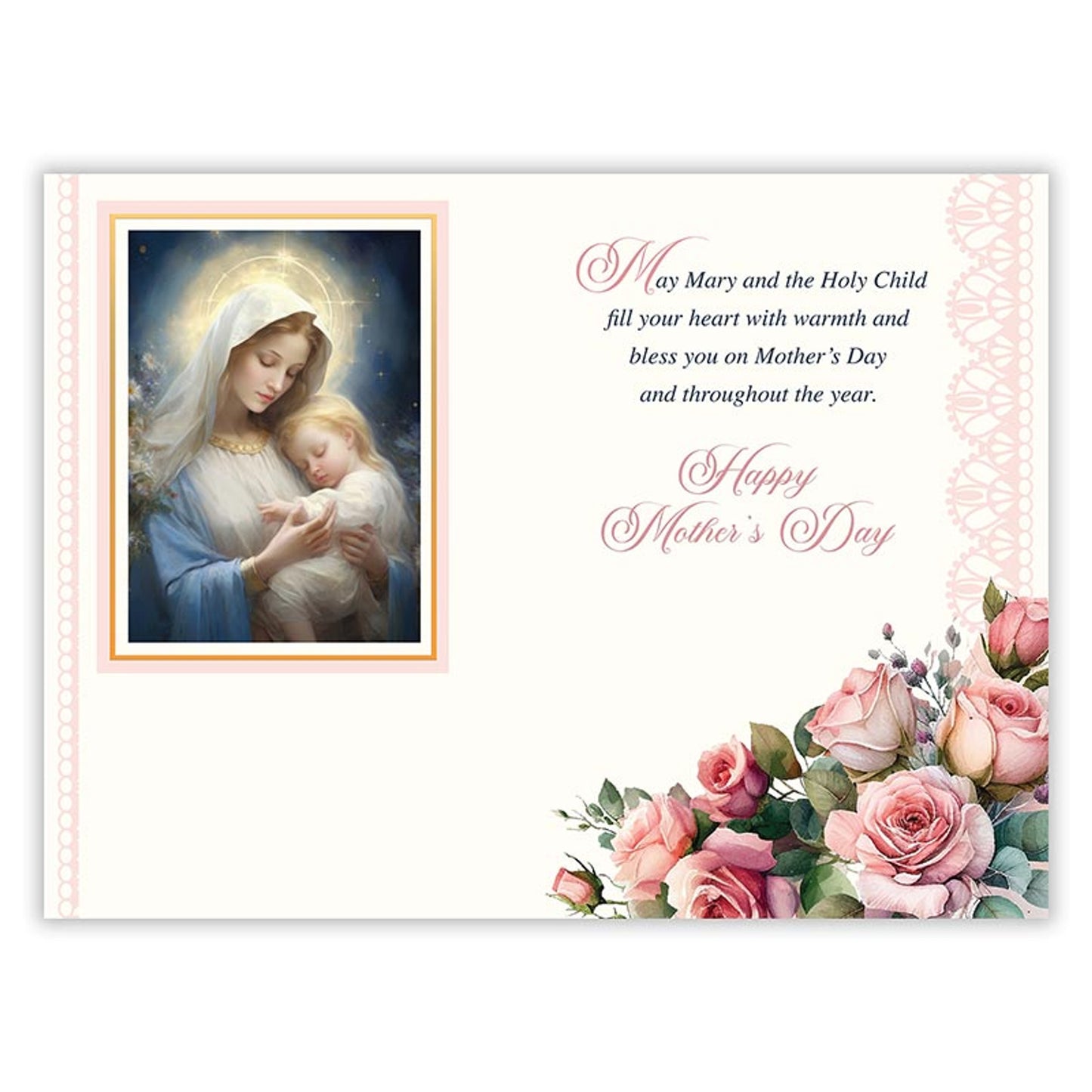 On Mother's Day - General Mother's Day Card - Light Pink