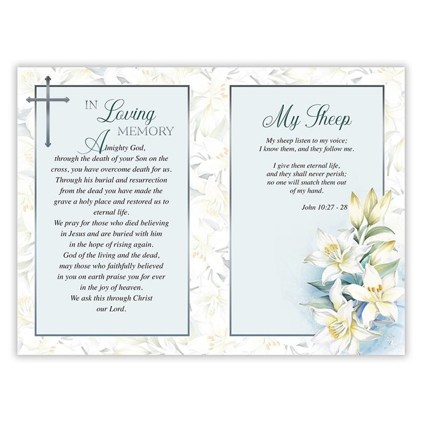 In Loving Memory - Sympathy Booklet - White - 12 pack