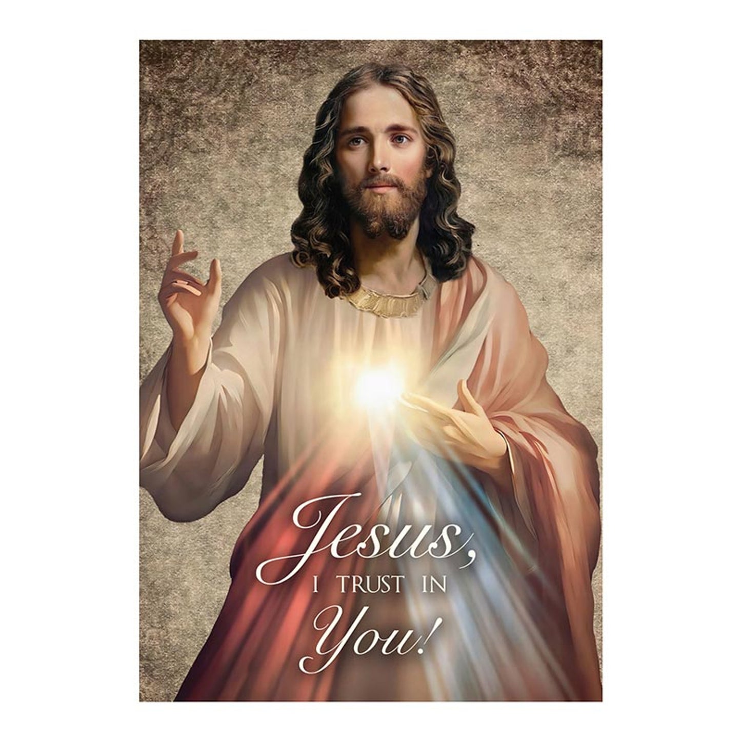 Divine Mercy Wood Plaque 5"