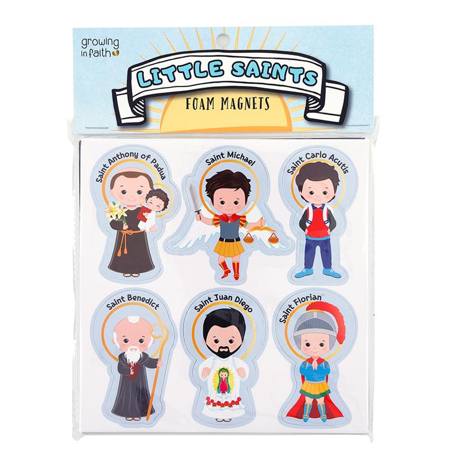 Saints for Boys Foam Magnets - 6 pack