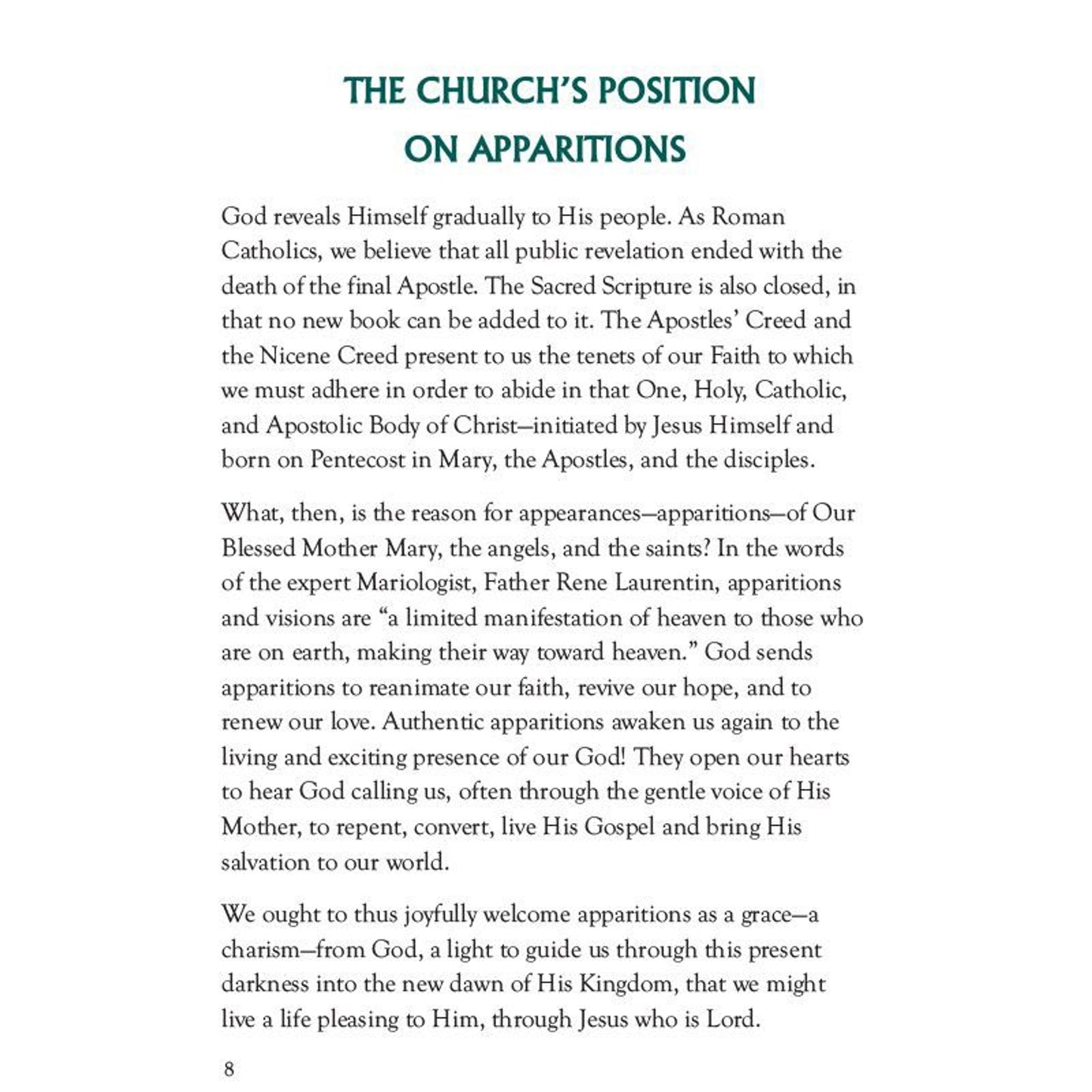 Aquinas Press Prayer Book - The Appearances of the Blessed Virgin Mary