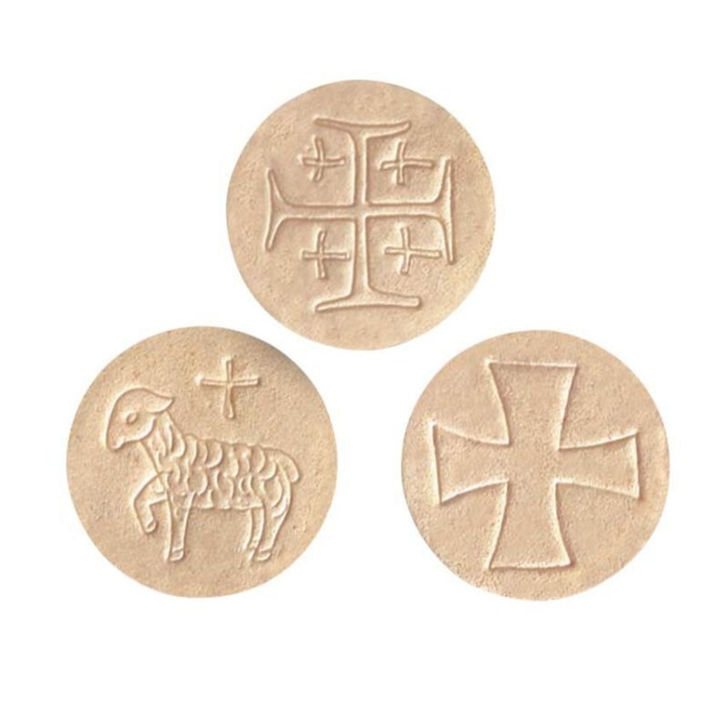 1-1/2" Wheat Hosts (3 Asst) - 500/cnt - 500/PK