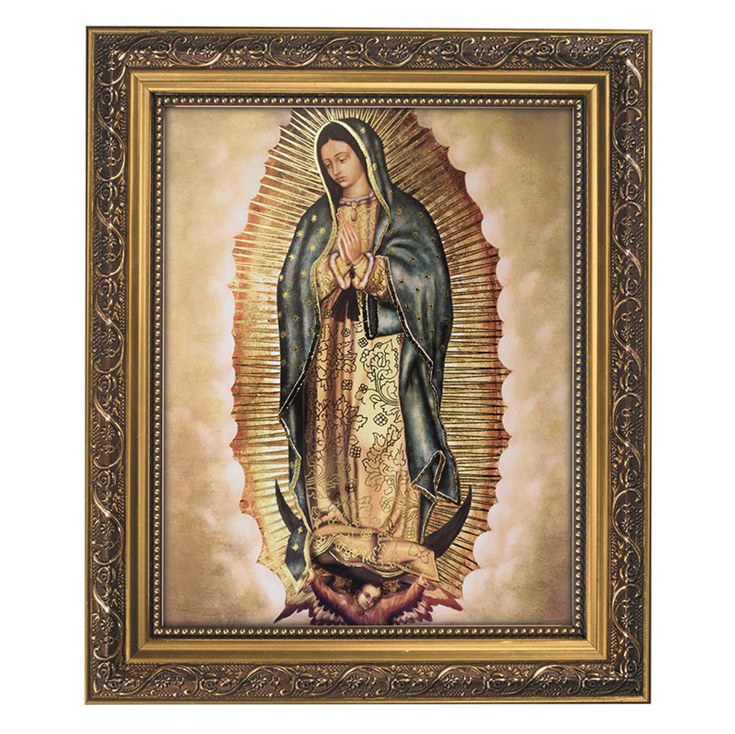 Our Lady of Guadalupe Gold Tone Framed Print (79