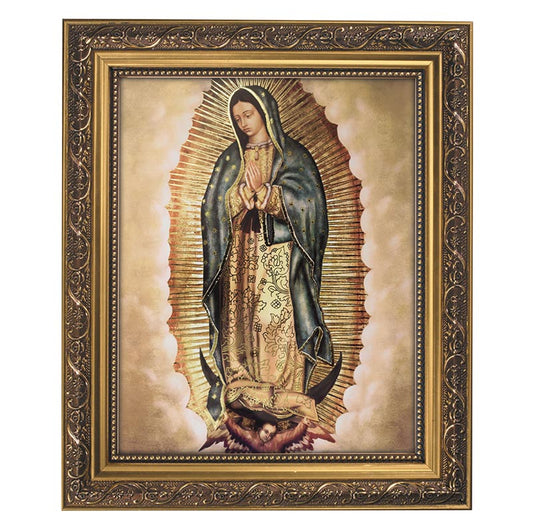 Our Lady of Guadalupe Gold Tone Framed Print (79