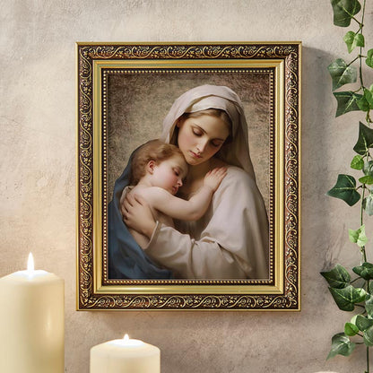 Madonna with Child Gold Tone Framed Print
