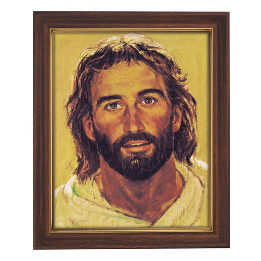 Hook: Head of Christ Wood Tone Framed Print
