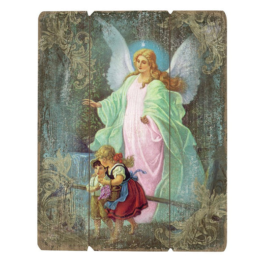 Wood Pallet Sign - Guardian Angel