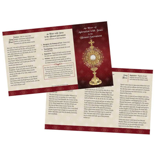 Adoration Trifold Pocket Prayer Card