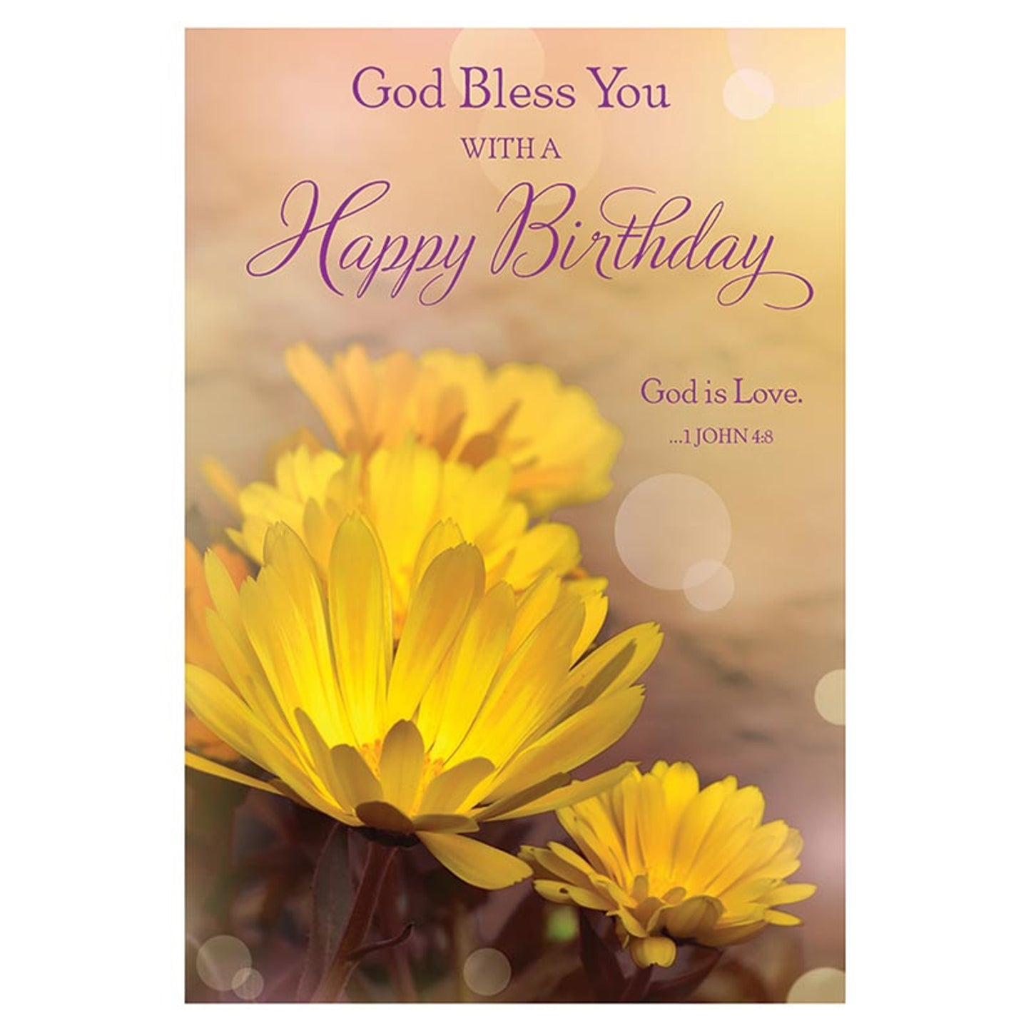 God Bless You Birthday Card