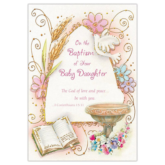 On the Baptism of Your Baby Daughter Card