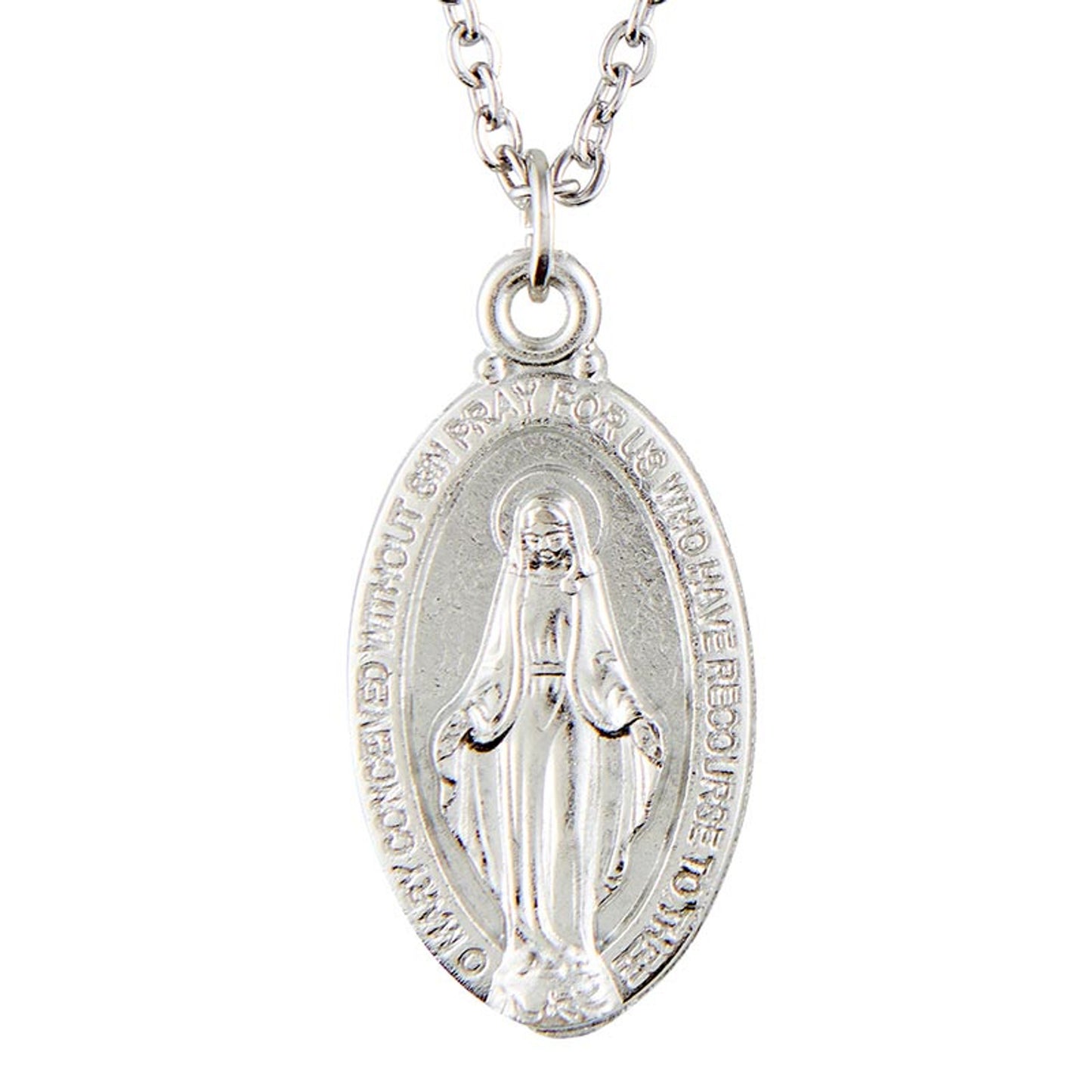 Miraculous Medal Necklace (BK - 12 pack