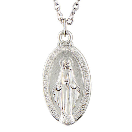 Miraculous Medal Necklace (BK