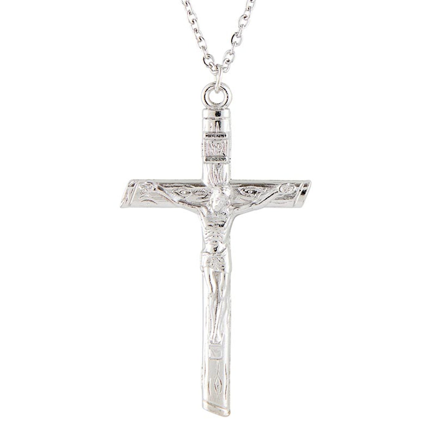 Log Crucifix Necklace