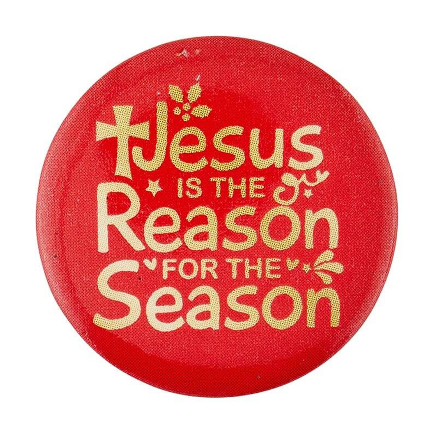 Jesus Is The Reason For The Season Christmas Buttons - 6 Assorted