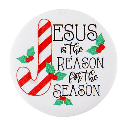 Jesus Is The Reason For The Season Christmas Buttons - 6 Assorted