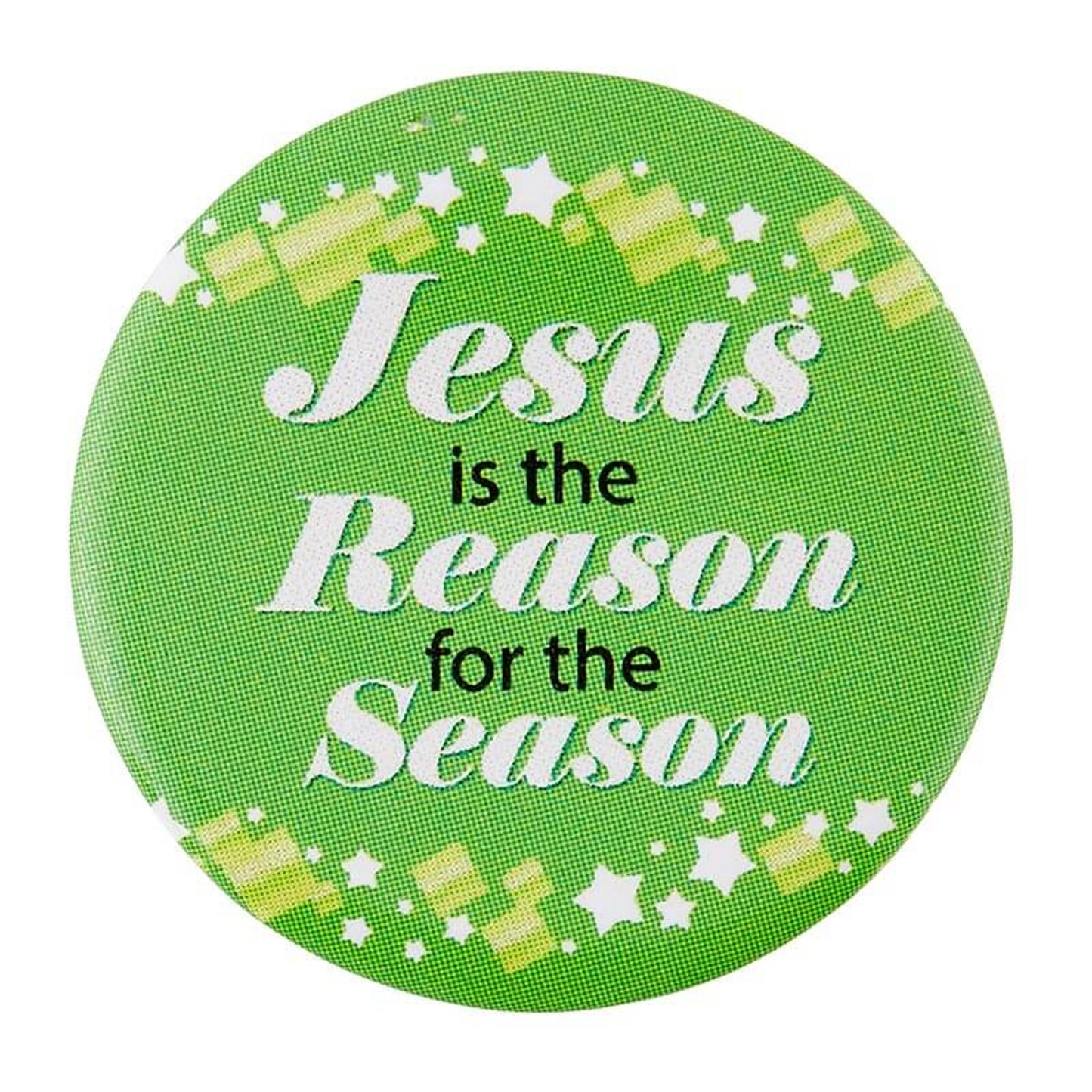 Jesus Is The Reason For The Season Christmas Buttons - 6 Assorted