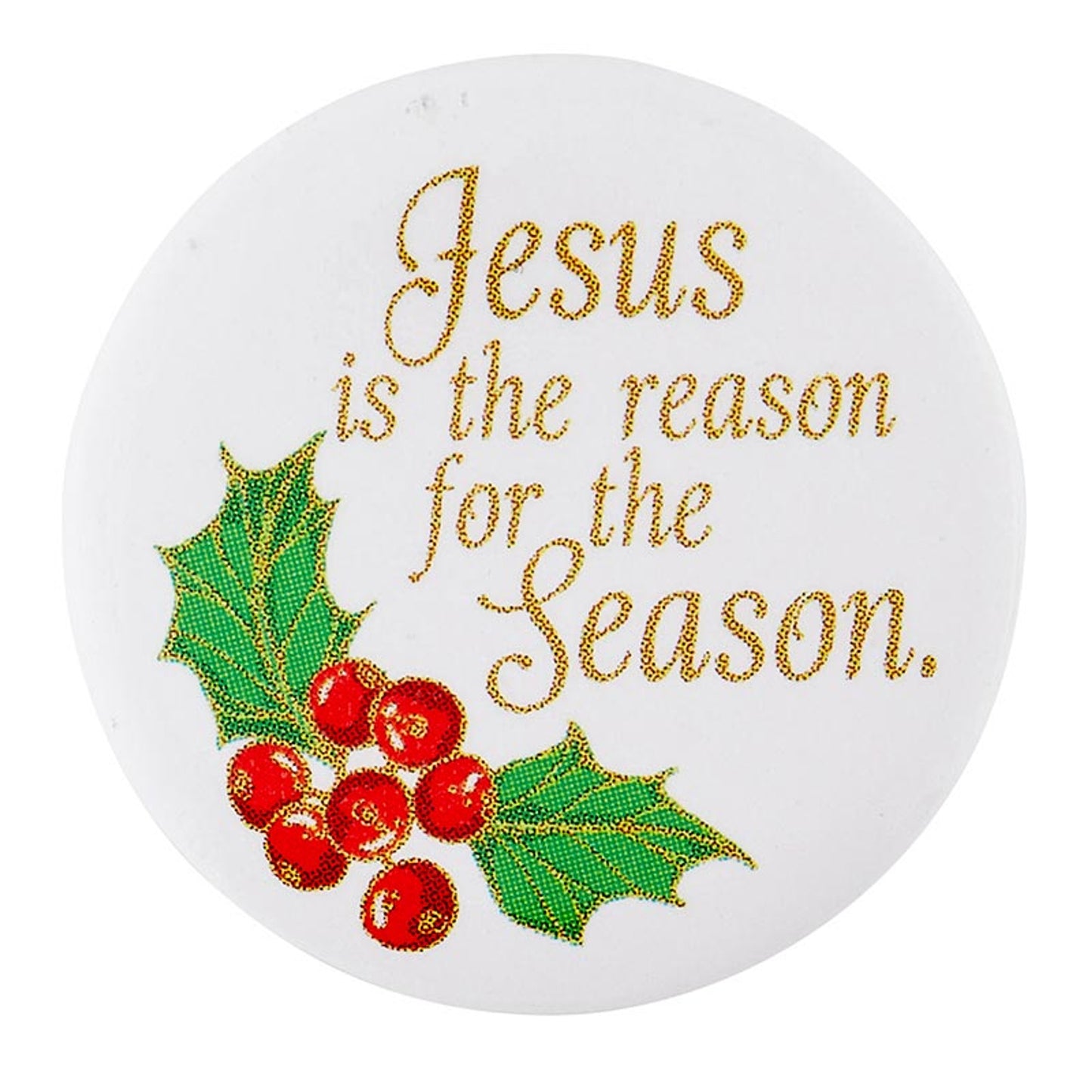 Jesus Is The Reason For The Season Christmas Buttons - 6 Assorted