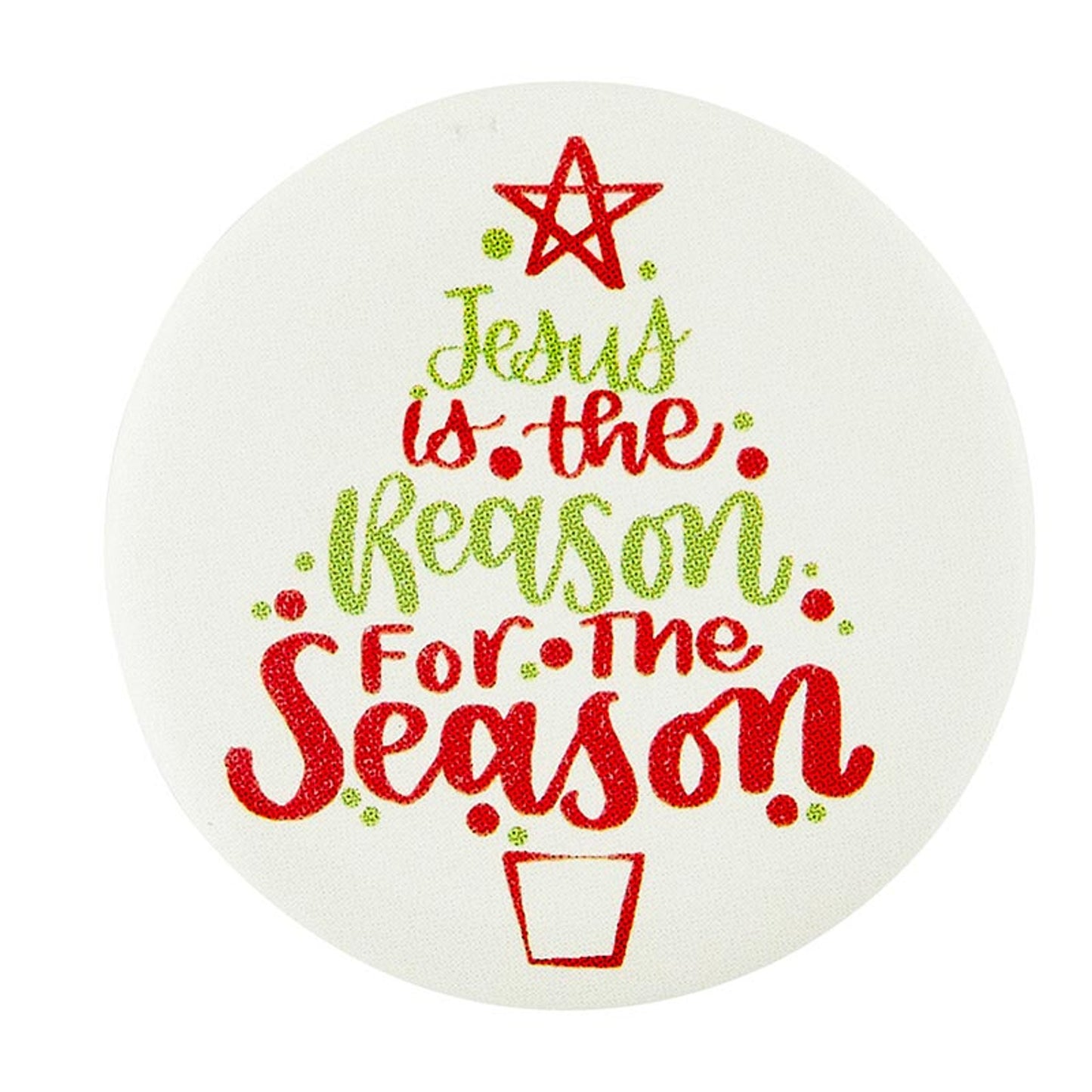 Jesus Is The Reason For The Season Christmas Buttons - 6 Assorted
