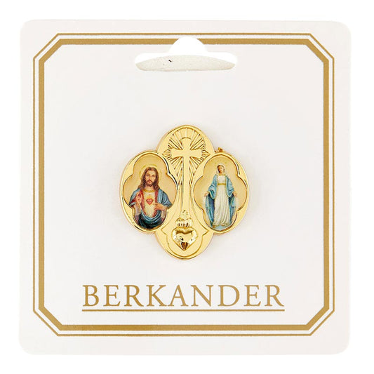 Sacred Heart & Miraculous Lapel Pin