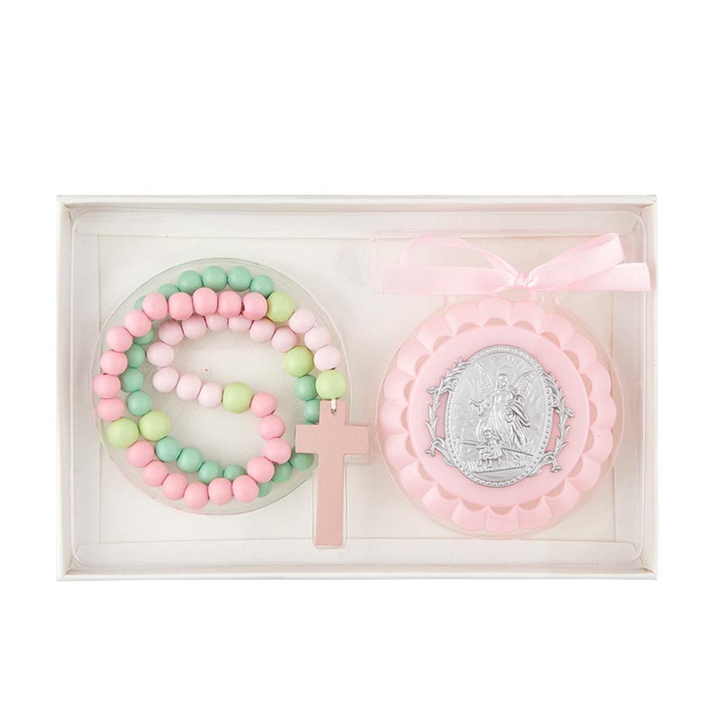 Crib Medal With Kiddie Rosary (BK