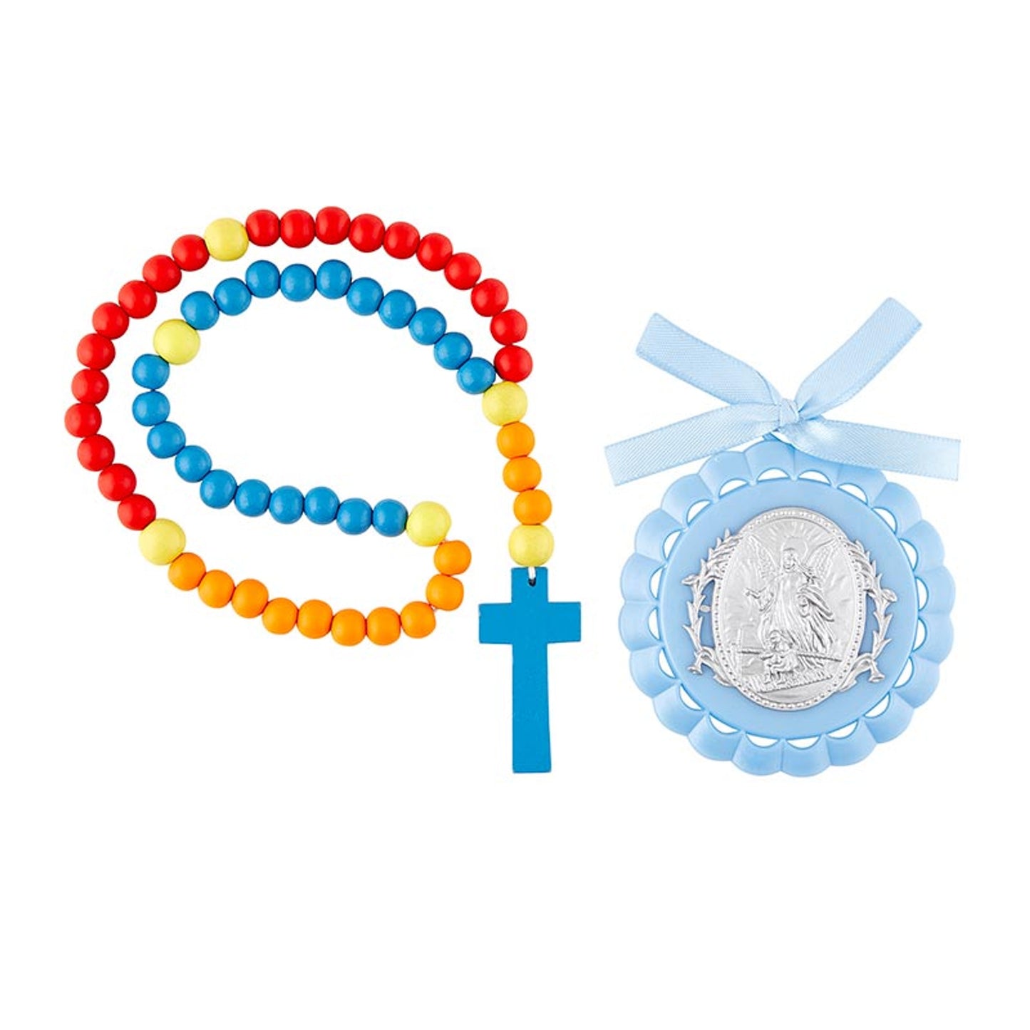Crib Medal With Kiddie Rosary
