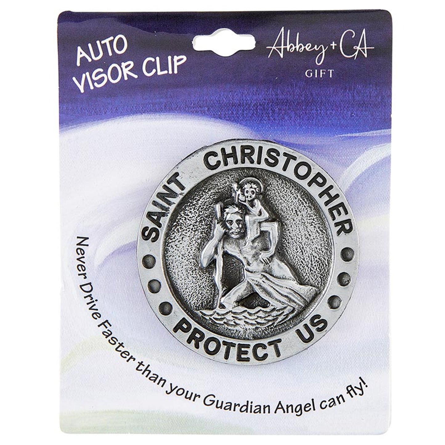 Saint Christopher Visor Clips (BK