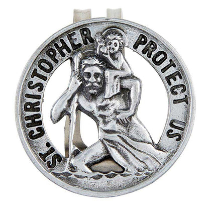 Saint Christopher Visor Clips