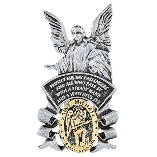 Saint Michael/Guardian Angel Visor Clips