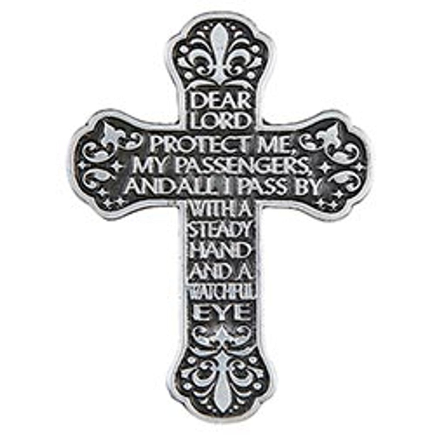 Motorist Prayer Cross Visor Clip