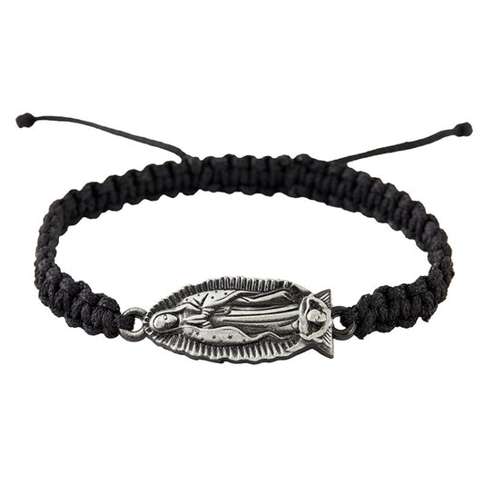 Our Lady Of Guadalupe Braided Nylon Bracelet