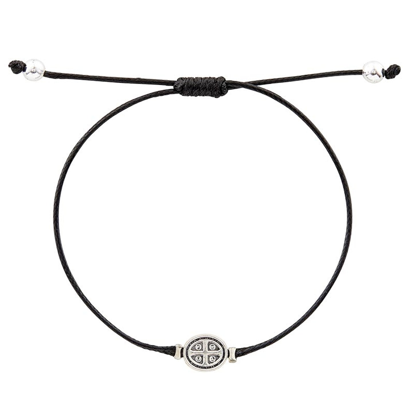 Saint Benedict Charm Adjustable Bracelet - 12 pack