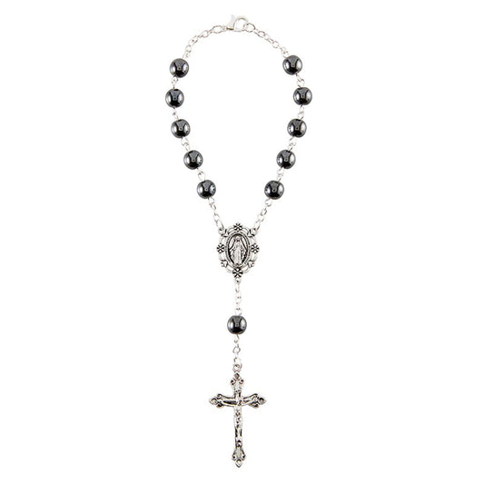 Hematite Auto Rosary